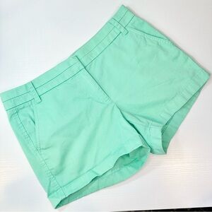 J Crew Chino Cotton 3.5” Shorts, Mint Green